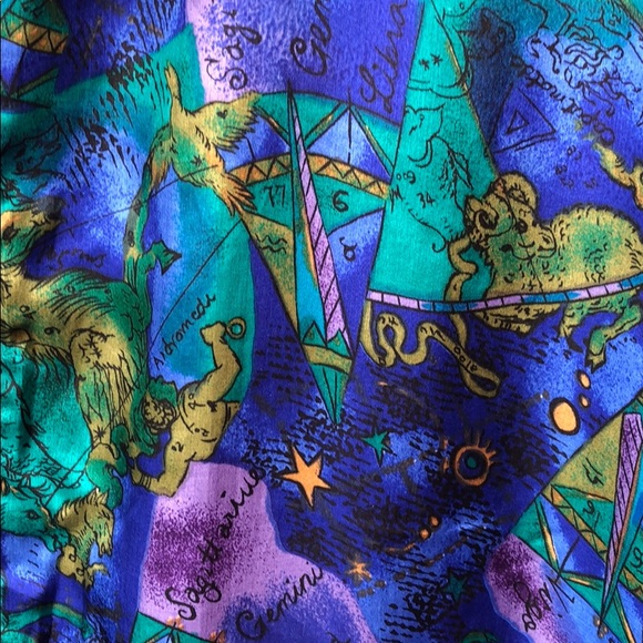 EVR Silk Jacket Bright Blues And Purples L - Picture 5 of 8